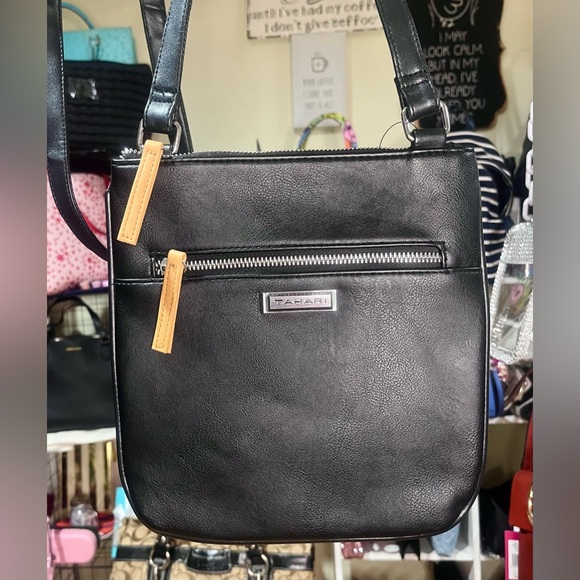 Tahari Handbags - Tahari Black Crossbody Bag